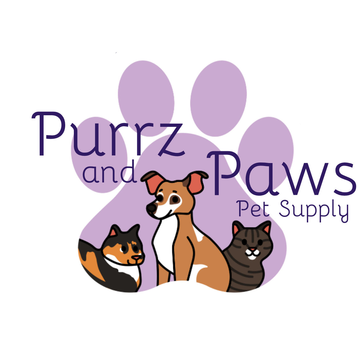 Purrz and Paws Pet Supply Logo